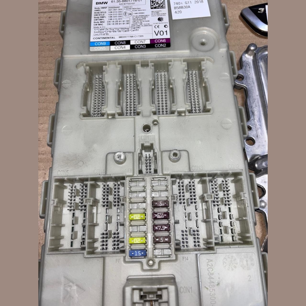 BMW 740i G11 B58B30A 2018 ENGINE CONTROL UNIT - (8740357)