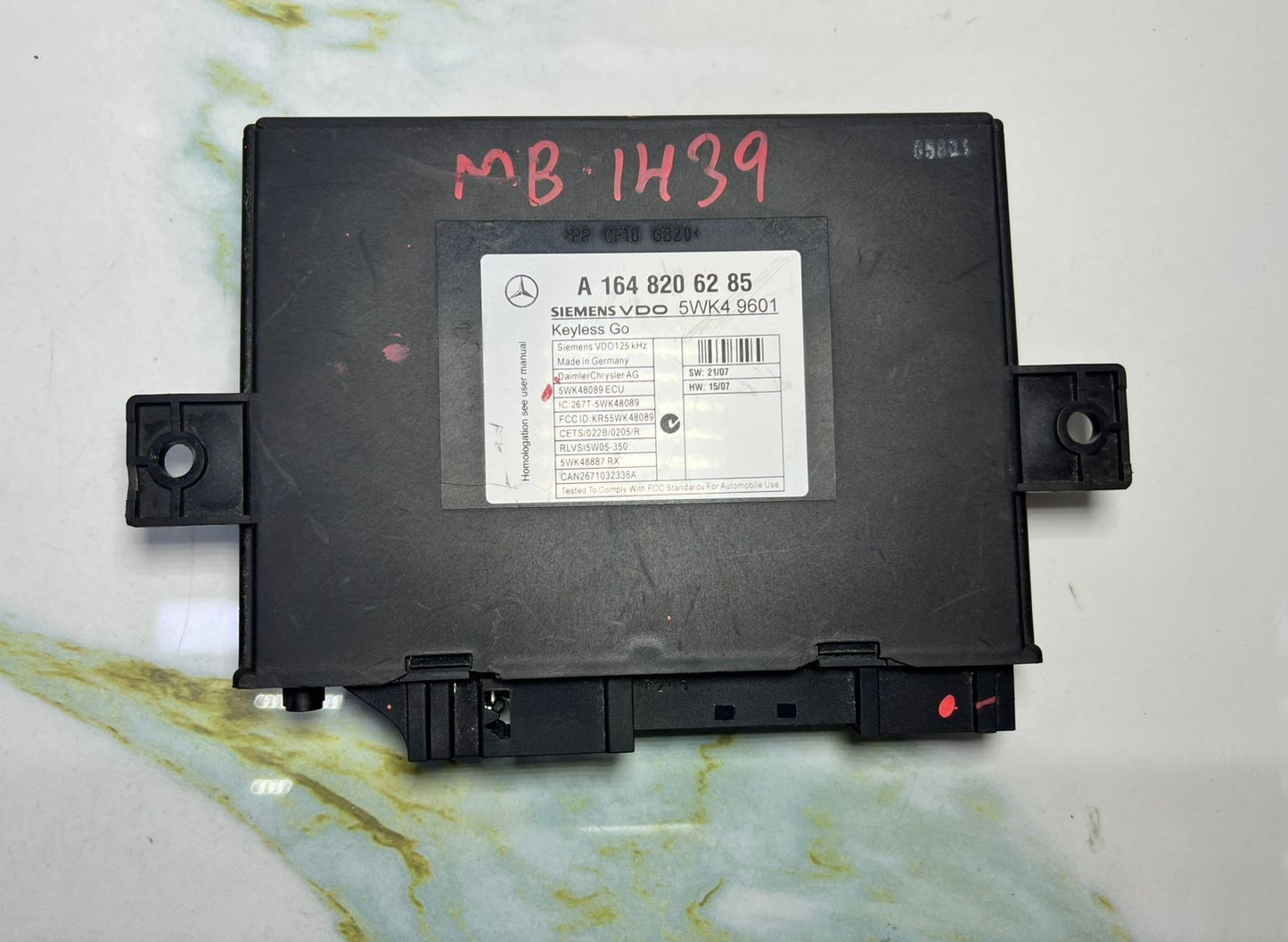 2007-2012 Mercedes GL-Class X164 GL450 Keyless Go Control Module A164 8206285 OE
