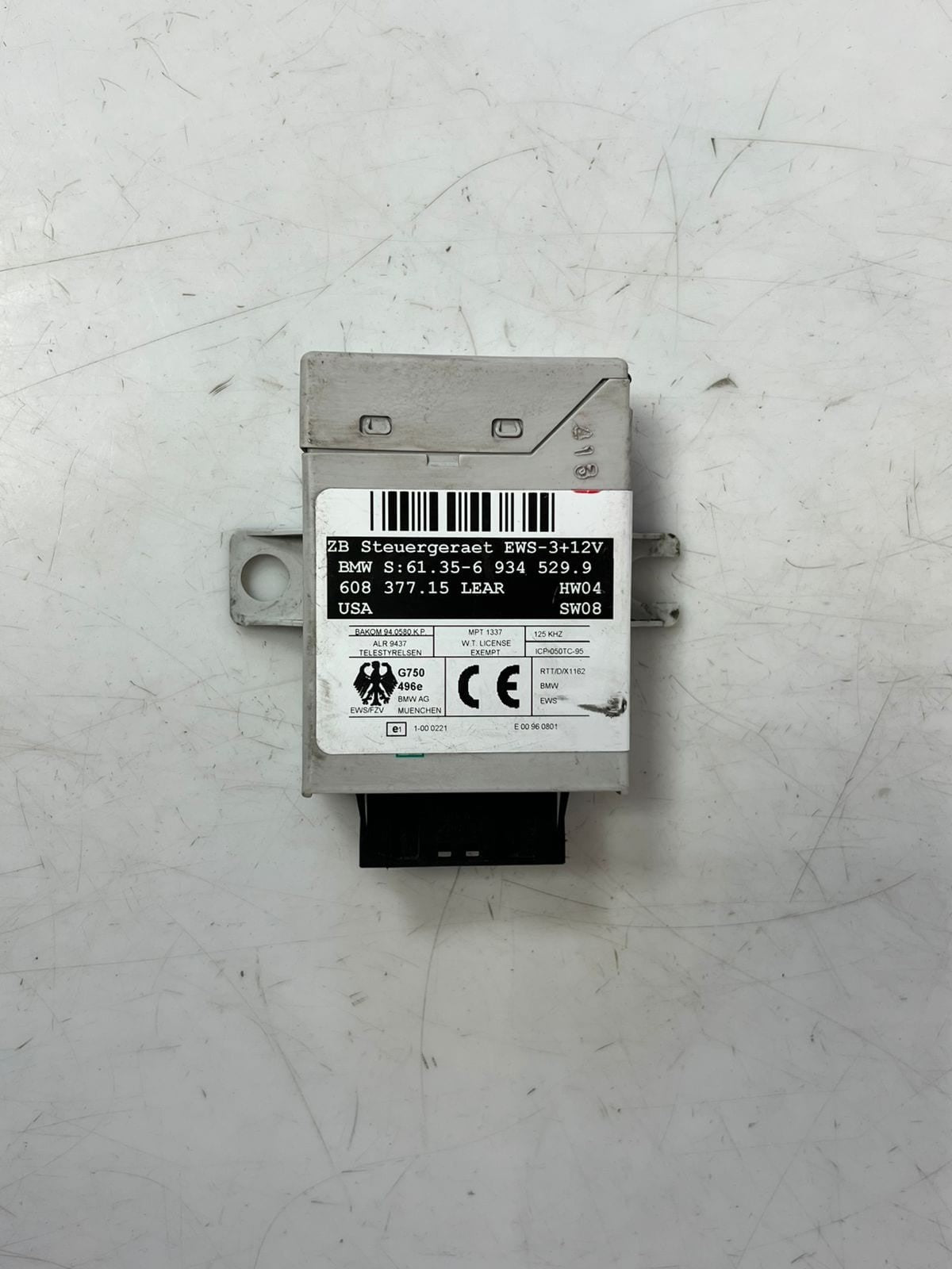 2004-2011 BMW X3 E83 EWS 12V Immobilizer Control Unit 6934529 OEM