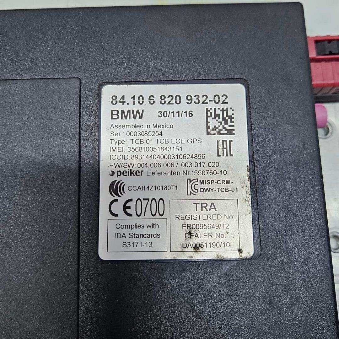 BMW F20 F21 Bluetooth Module Telematic Control Unit 6820932 OEM