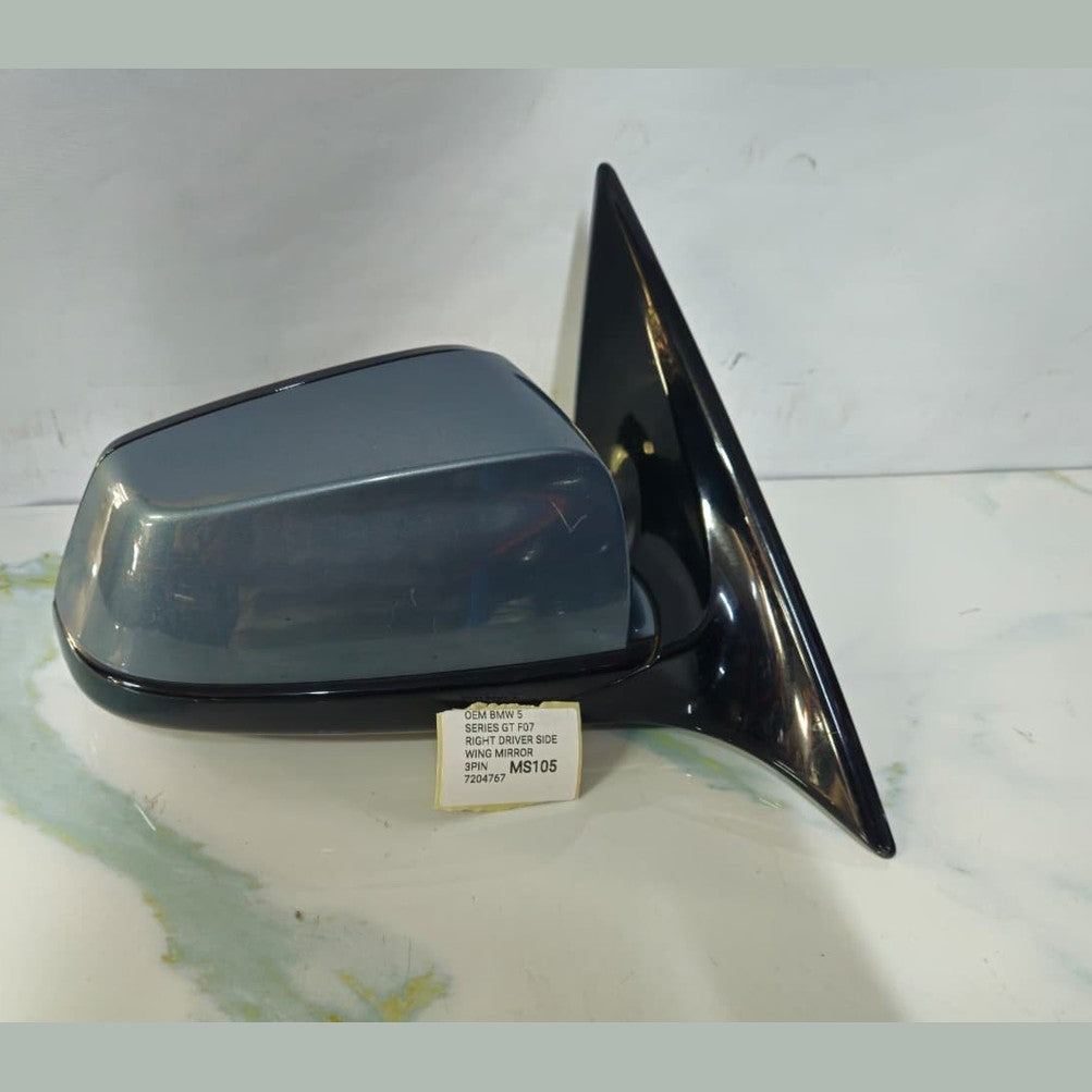 OEM BMW 5 SERIES GT F07 RIGHT DRIVER SIDE WING MIRROR 3PIN 7204767 RHD