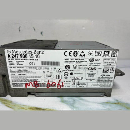 17-23 Mercedes W247 W118 CLA Radio Audio Multimedia Head Unit  A247 9001510 OEM