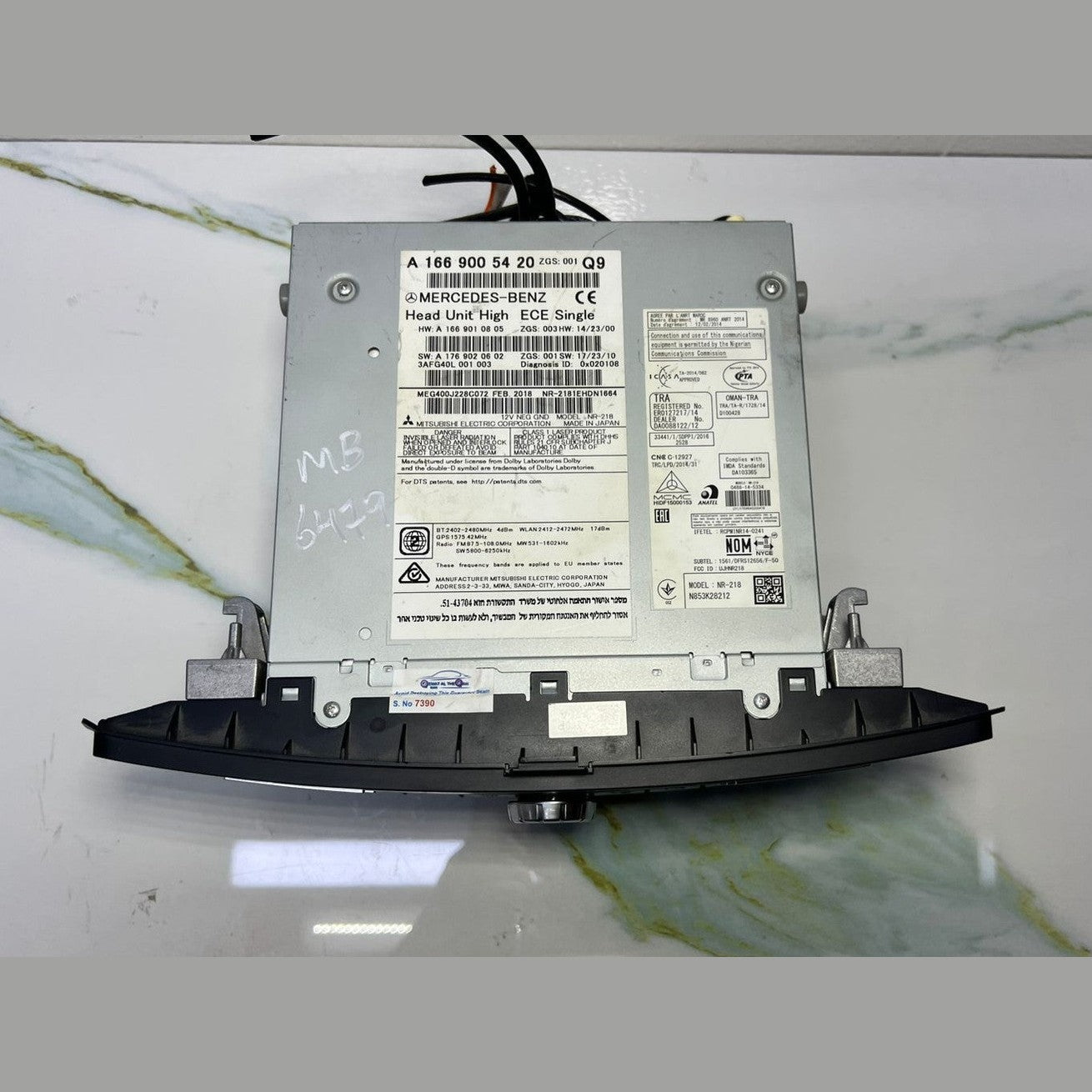 13–16 Mercedes-Benz W166 GLE Radio Audio Head Unit CD Player A166 9005420 OEM