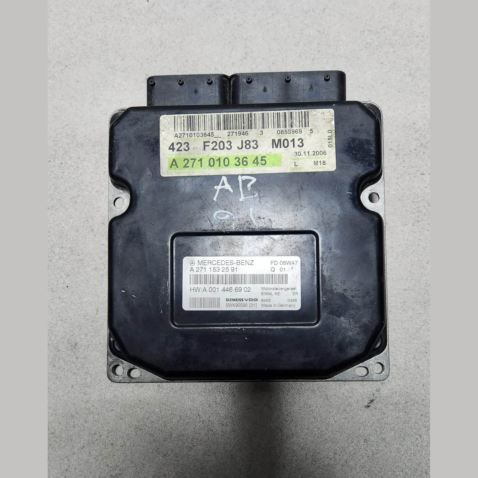 Benz Engine Control Unit A2710103645 CLC W203 C-Class 1.8 Petrol