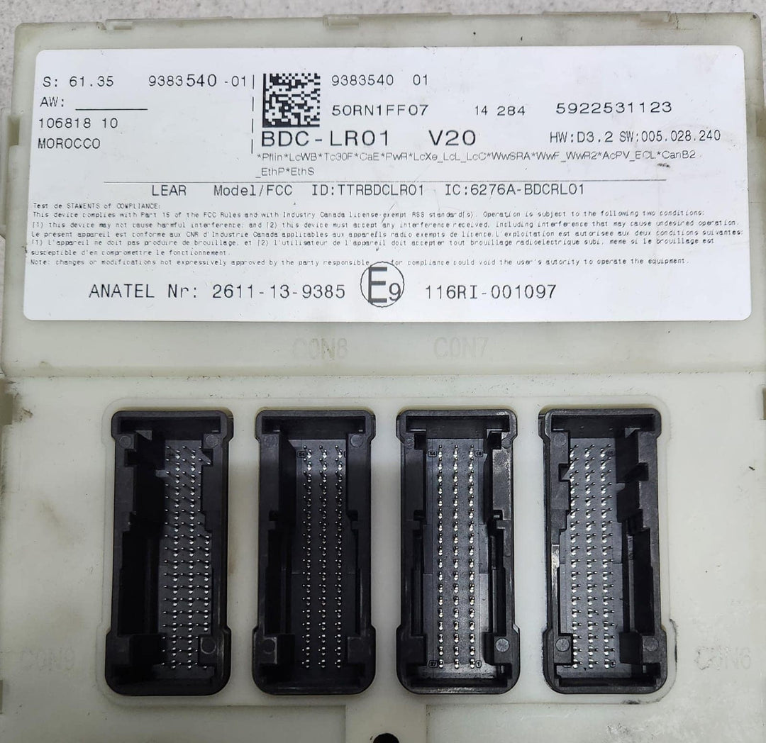 2018 BMW X5 Body Control Module 9383540 X5 F15 OEM