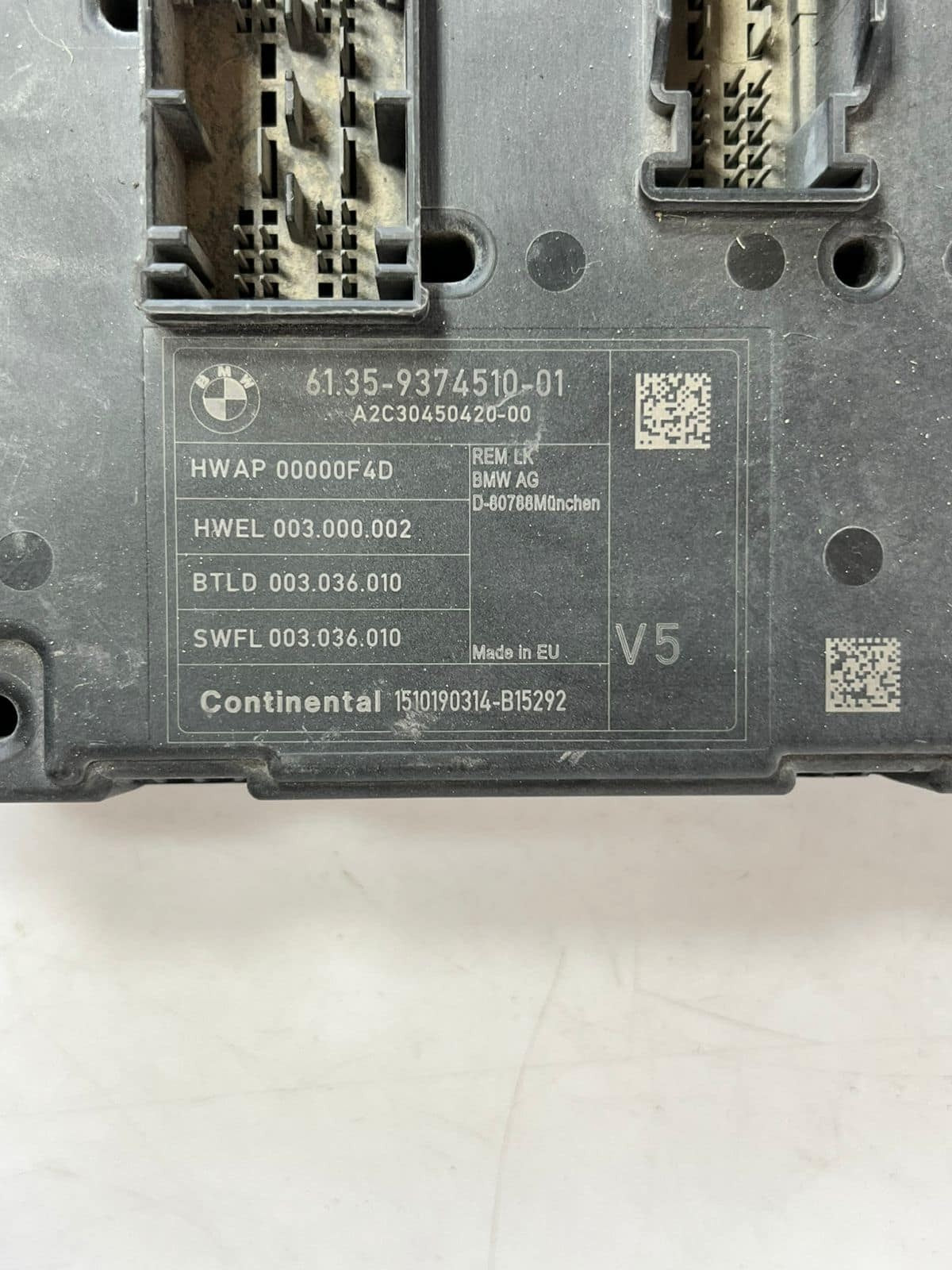 2013-2016 BMW 4 SERIES 435D F32 3.6D F30 F31 328i Body Control Module 9374510