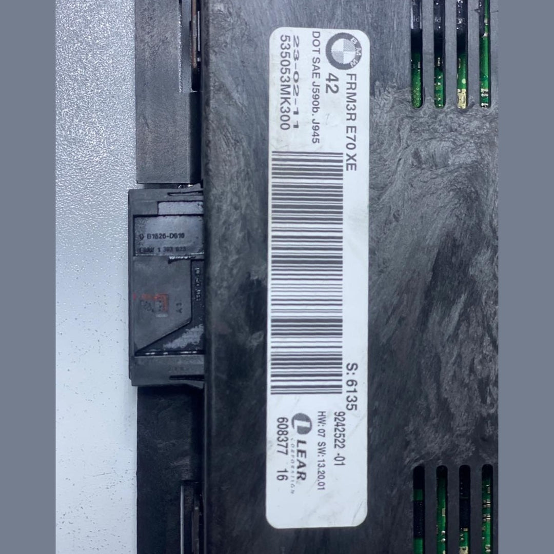 2007-2013 BMW X5 E70 E71 E72 FRM3R HEADLIGHT CONTROL MODULE 9242522 OEM