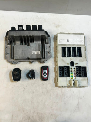 2016 BMW F30 LCI 318i B38 Engine Control Unit ECU SET DME+FEM+1KEY 8674265