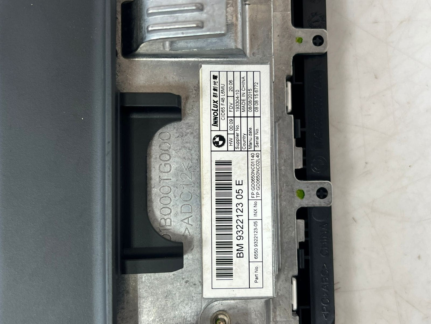 2015-2018 BMW X1 F48 6.5 inch Central Information Display Screen 9322123 OEM