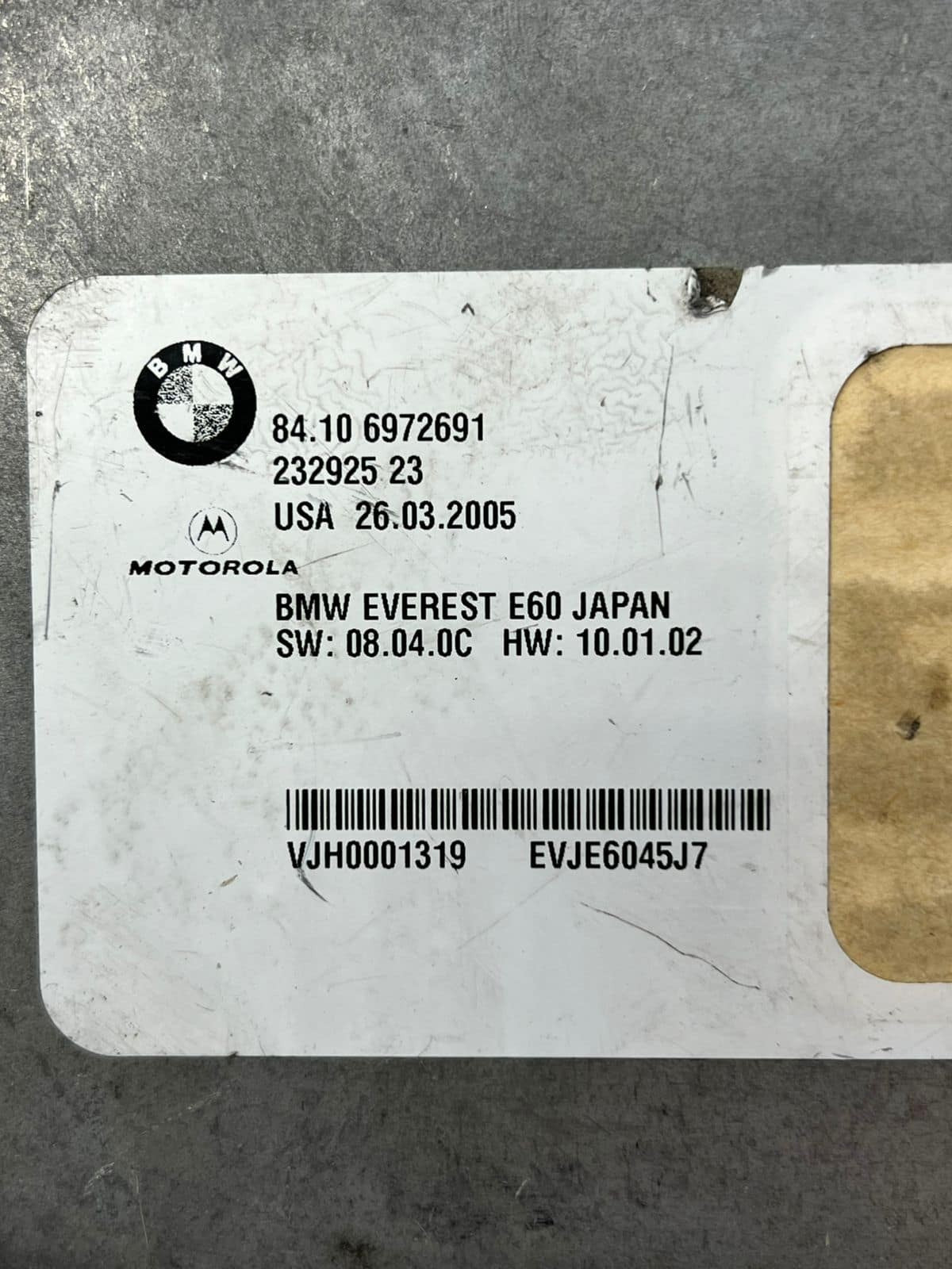 BMW E60 E63 E64 E87 E90 BLUETOOTH Telematics Control Unit 6972691 OEM