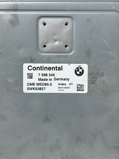BMW 750Li N63 MSD85.0 ENGINE CONTROL UNIT ECU COMPLETE SET 7598345