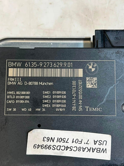 BMW F07 F10 528i 535i FRM3 Footwell Body Light Control Module 6135 9273629 OEM