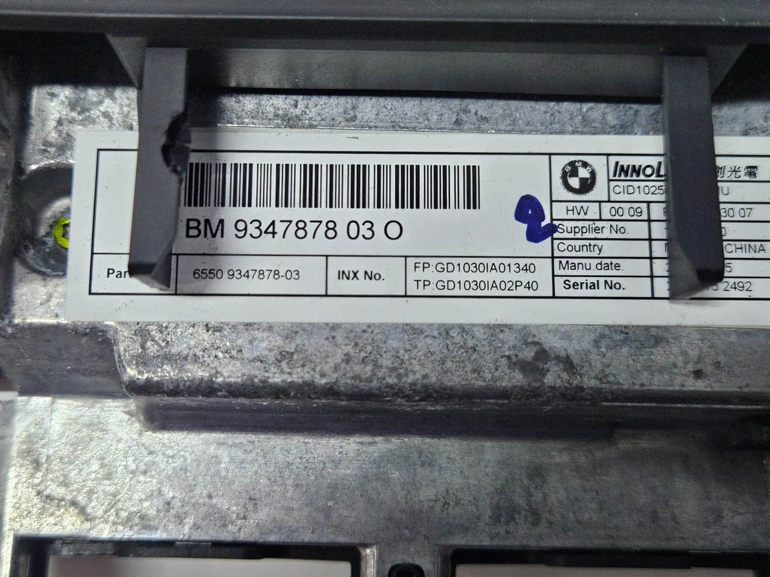  9347878-2014-2018 BMW X5 F15 RHD Navigation Information Display Screen OEM