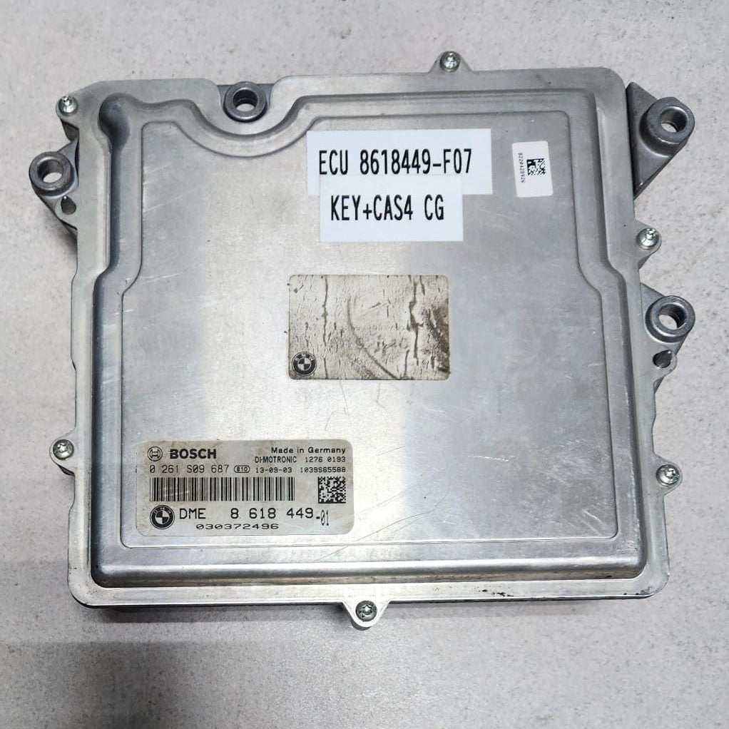 2011 BMW F07 GT 535I N55 3.0 Engine Control Unit 8618449 ECU SET 