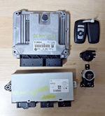 Load image into Gallery viewer, BMW F10 N47D Diesel Engine Control ECU CAS4 6809372 Set with 2 Keys OEM 8586534