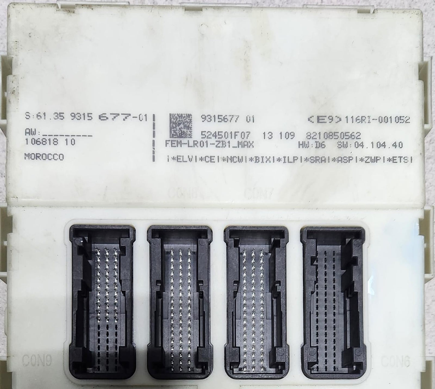 BMW Body Control Module 9315677  F22 F30 F31 F32 F35 F36 F80 F82 