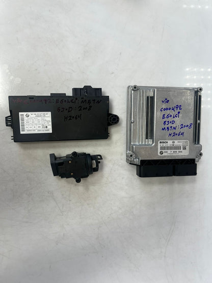2008 BMW 530D E60 LCI M57N Engine Control Unit ECU SET DDE+CAS3 7809944 OEM