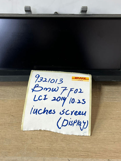 2014 BMW 750LI F02 LCI - 10.25" Information Display Screen / Monitor 9321013