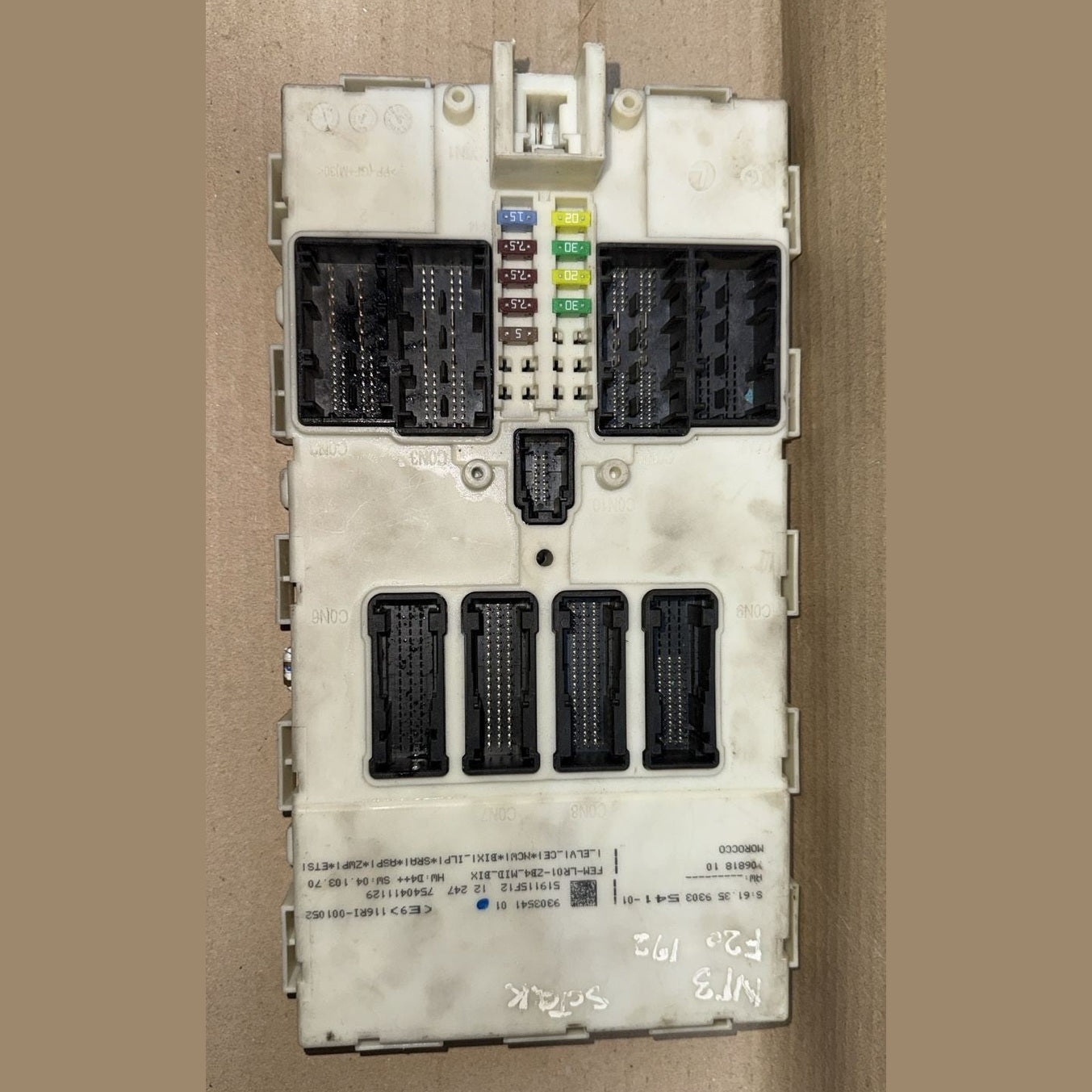 BMW FEM F20 116i 2010 TO 2013 RHD CAR BODY CONTROL MODULE - 9303541