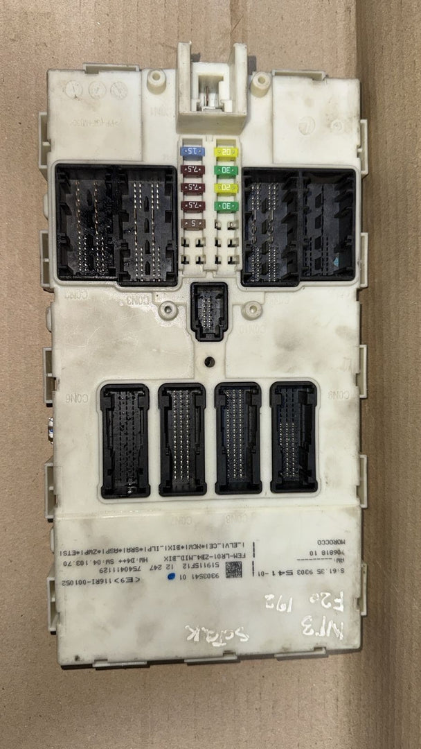 BMW FEM F20 116i 2010 TO 2013 RHD CAR BODY CONTROL MODULE - 9303541