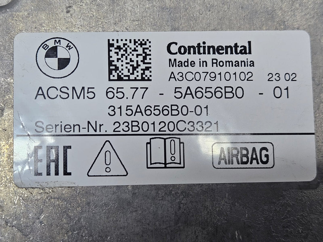 OEM BMW 3 4 SERIES G20 G21 G22 G26 G80 CONTROL MODULE UNIT ECU SRS 5A656B0