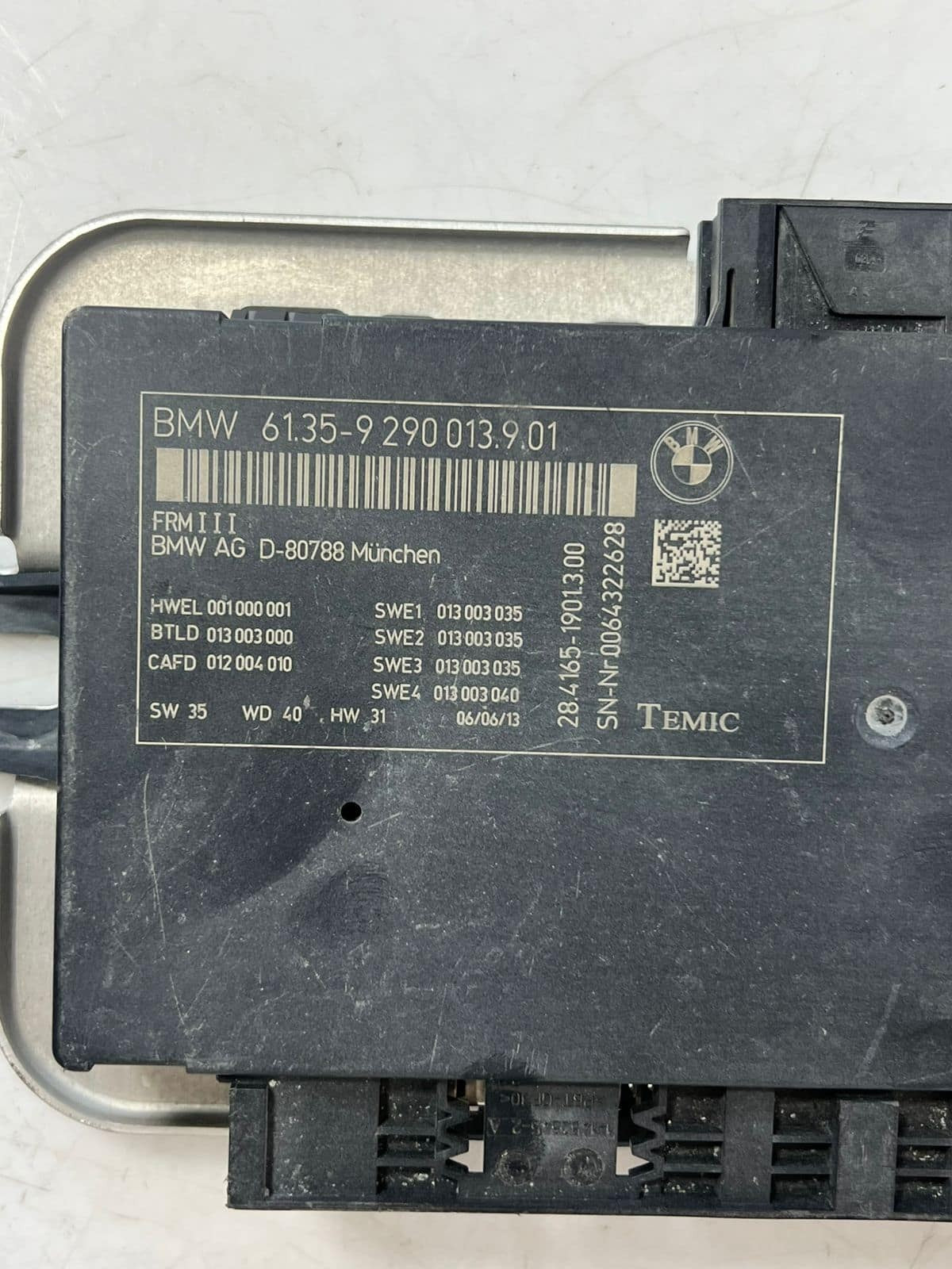 2011-2017 BMW X3 5' 6' 7' FRM3 Footwell Light Control Unit Module 9290013 OEM
