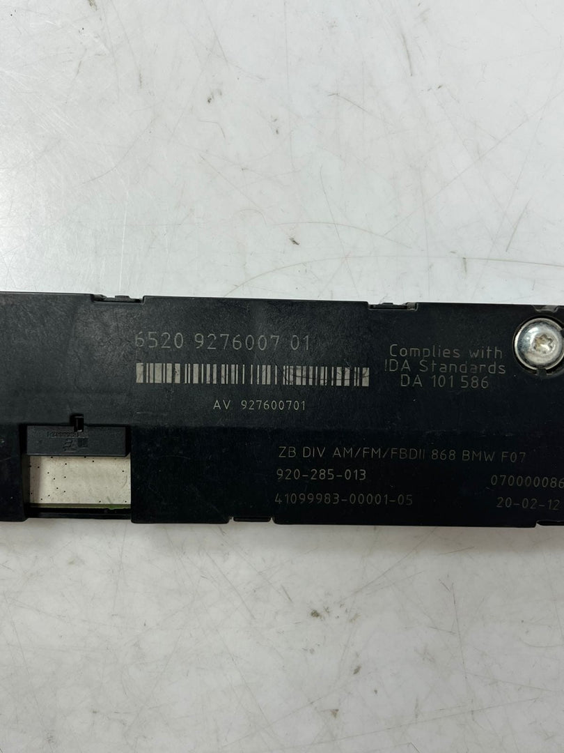 2013-2017 BMW F07 5 Series GT Antenna Amplifier AM FM Diversity 9276007 OEM