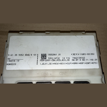 BMW FEM BODY DOMAIN CONTROL UNIT 12-20 F22 F30 F32 F36 F80 F80 - 9352861