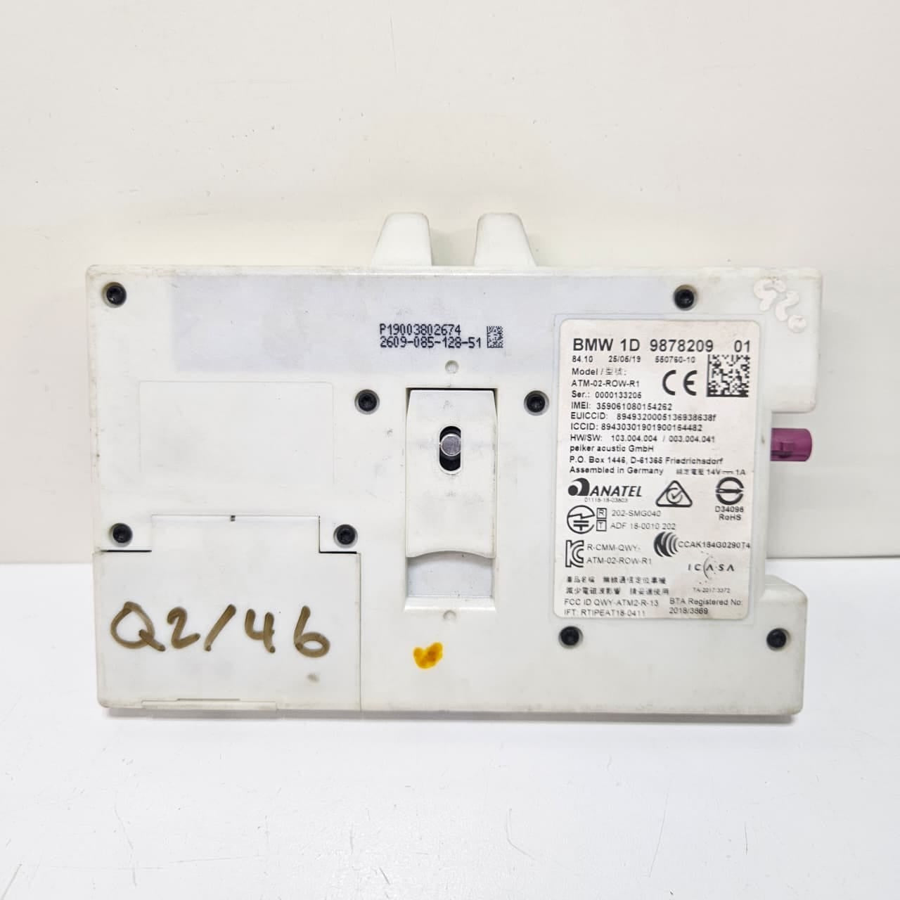 2020 BMW 3 Series G20 G21 330i GPS Antenna Module 9878209