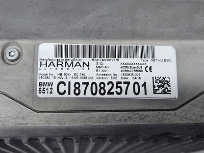 8708257-2013-2018 BMW X5 X4 F26 RHD Head Unit Navigation Audio Radio OEM