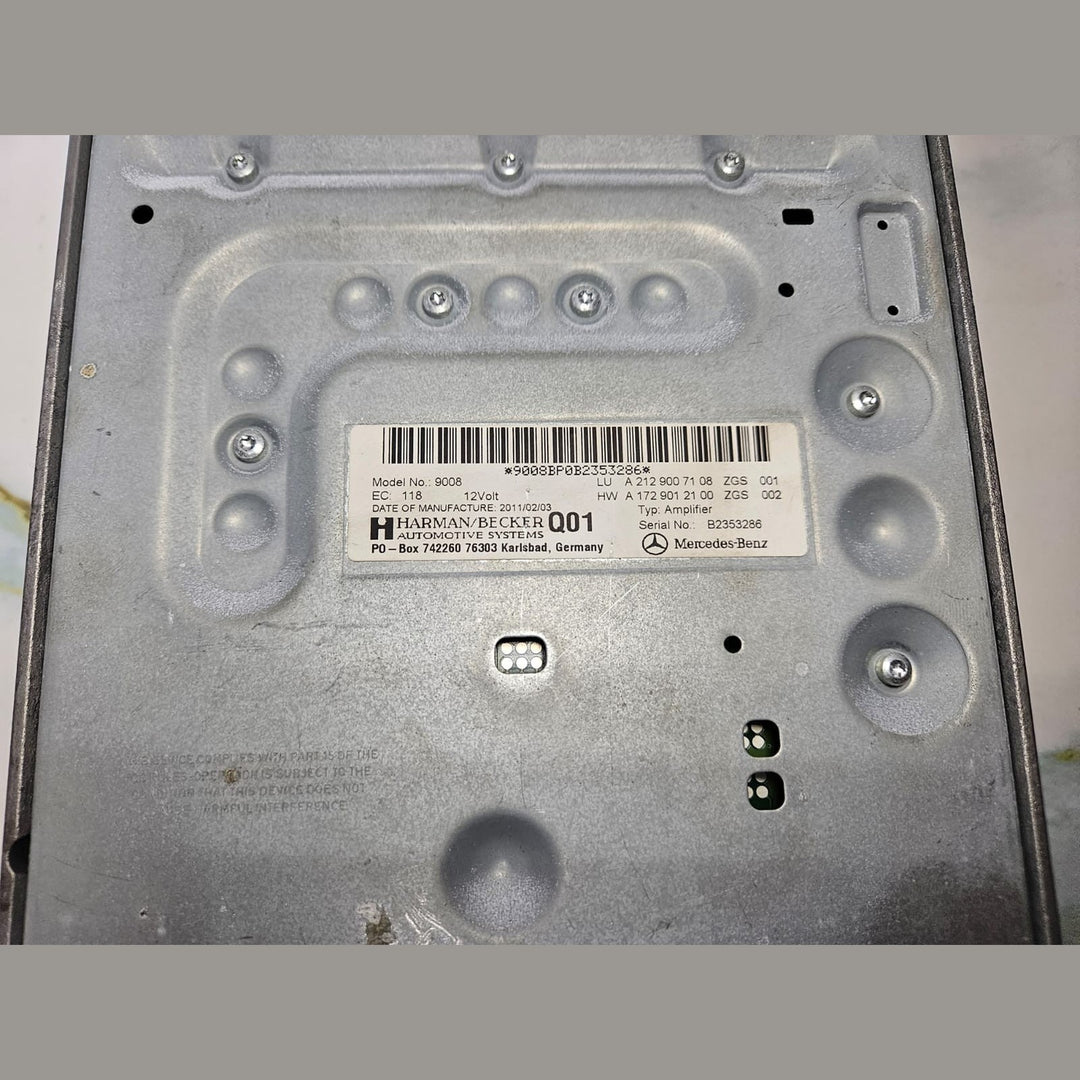 10-14 Mercedes W212 Harman Kardon Audio Sound Amplifier Amp A212 9007108 OEM