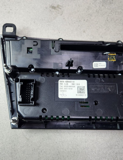 BMW Climate Control Panel Upper 9299037 7 Series F01 F02 and 5 Series F10