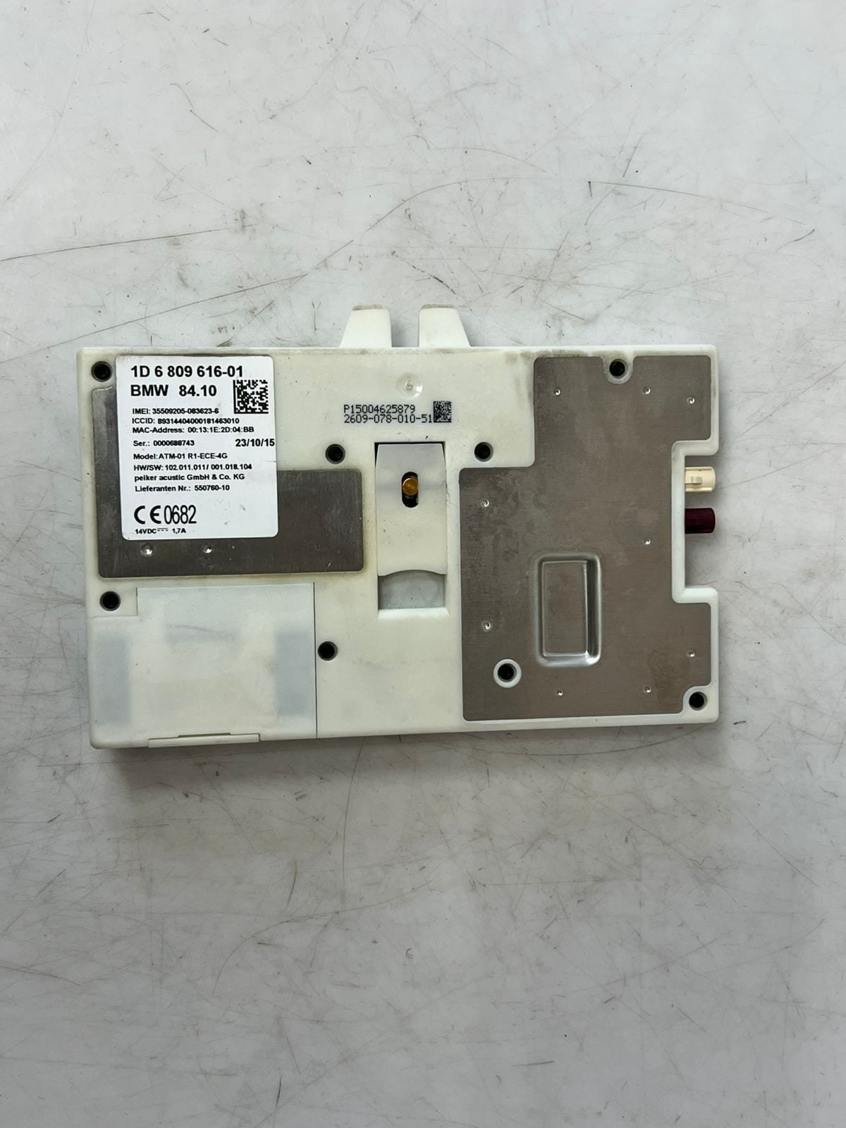 BMW 4 Series F36 Gran Coupe and X5 F15 Telematic Control Module 6809616 OEM 