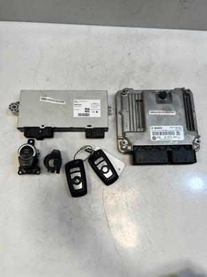 2013 BMW 5' F10 520D N47N Engine Control Unit (ECU) SET DDE+CAS4+2KEYS 8573257