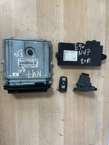 2011 BMW N47 E90 Engine Control Unit DDE SET + CAS3 + 1KEY 8510829