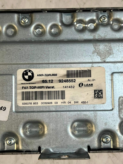 2012 BMW 5' F01 F02 F07 F25 F04 X3 F10 F11 535i Top-Hifi Amplifier 9248552
