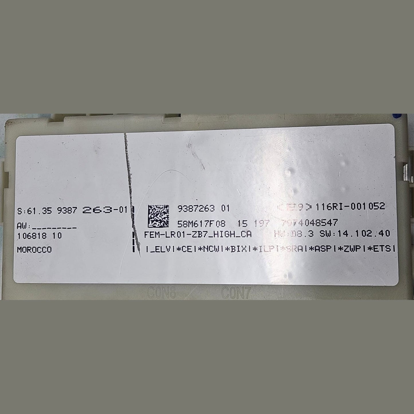 OEM BMW F36 N55 ENGINE CONTROL UNIT DME ECU SET 8639582 BOSCH
