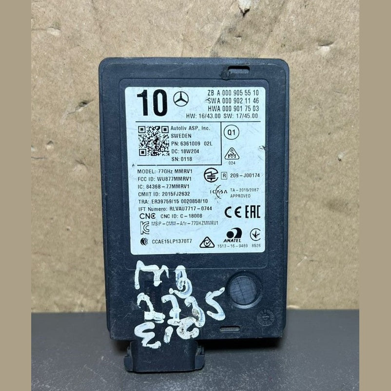 14–20 Mercedes W222 Blind Spot Radar Distance Sensor Module A000 90555510 OEM