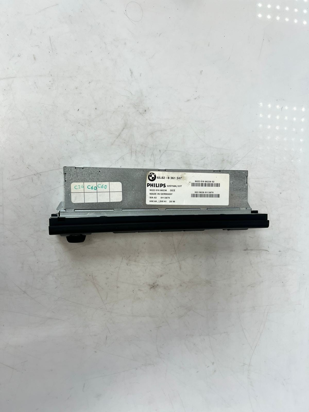 BMW E39 PHILIPS Head Unit Tape FM, SCAN, CD, PROG 8361347 OEM