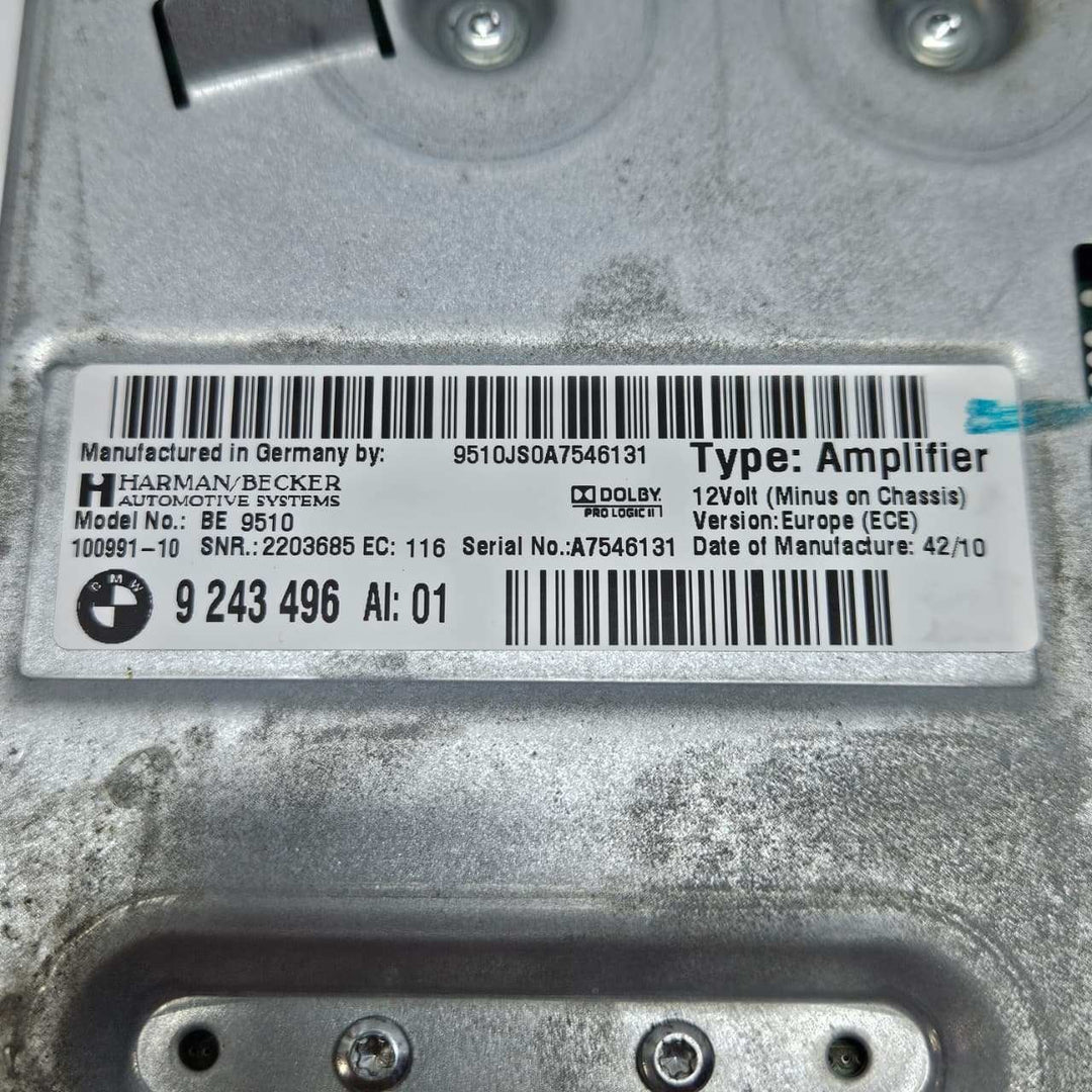 2012 BMW 5 6-Series 528i 535i, 550i 640i, 650i xDrive Audio Amplifier 9243496