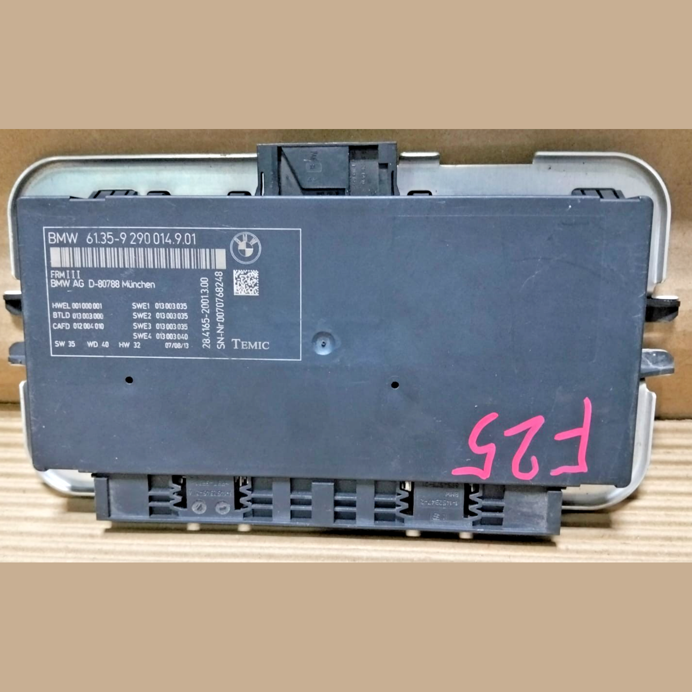 BMW X3 F25 2013 Light Module Control Footwell ECU Unit FRM3 9290014
