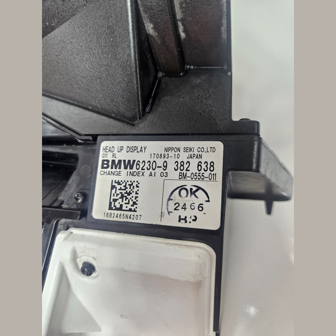 2016 BMW G11 G12 750Li Head Up Display Screen 9382638 OEM