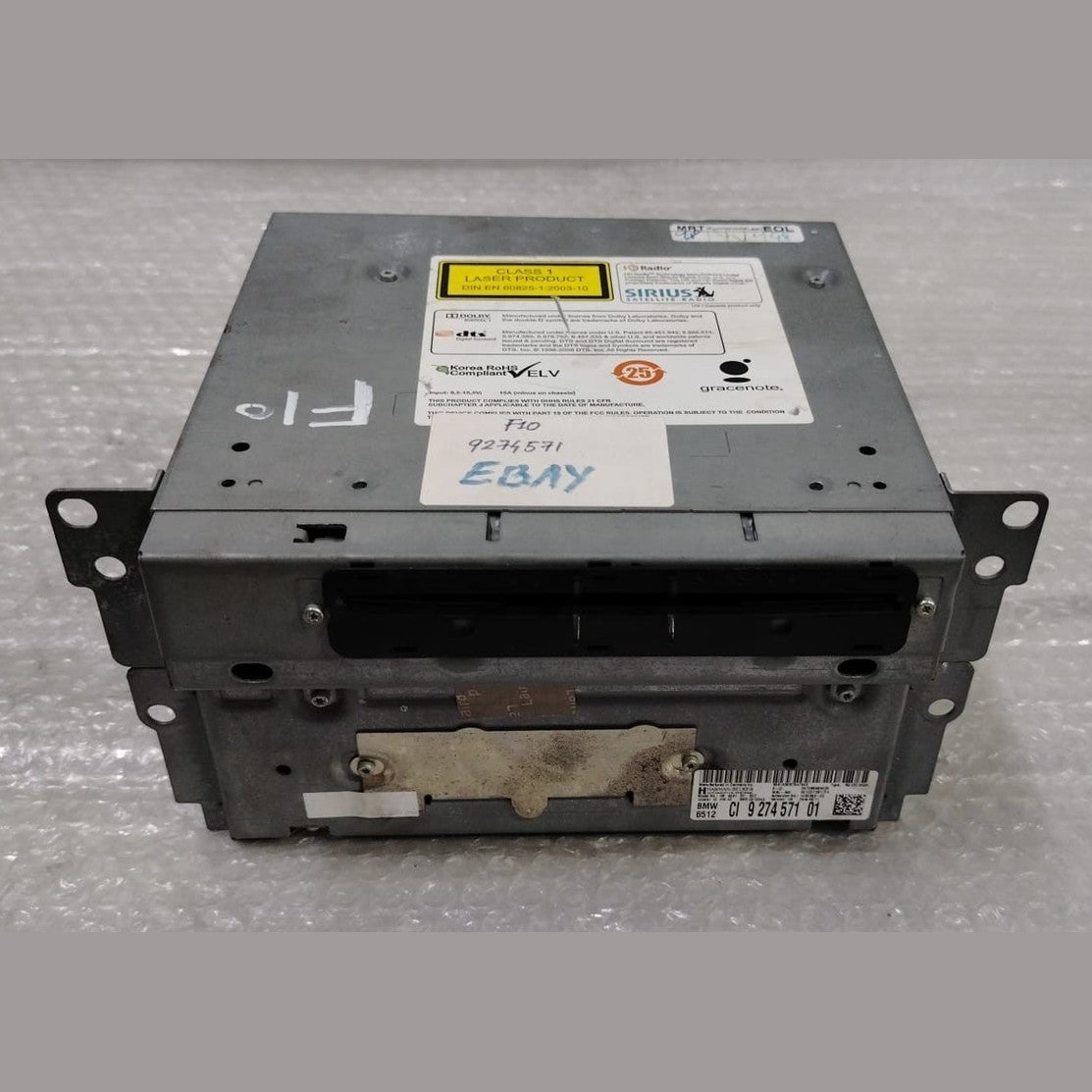 OEM BMW F02 F01 F10 F12 F13 RADIO NAVIGATION CD PLAYER HEADUNIT OEM 9274571