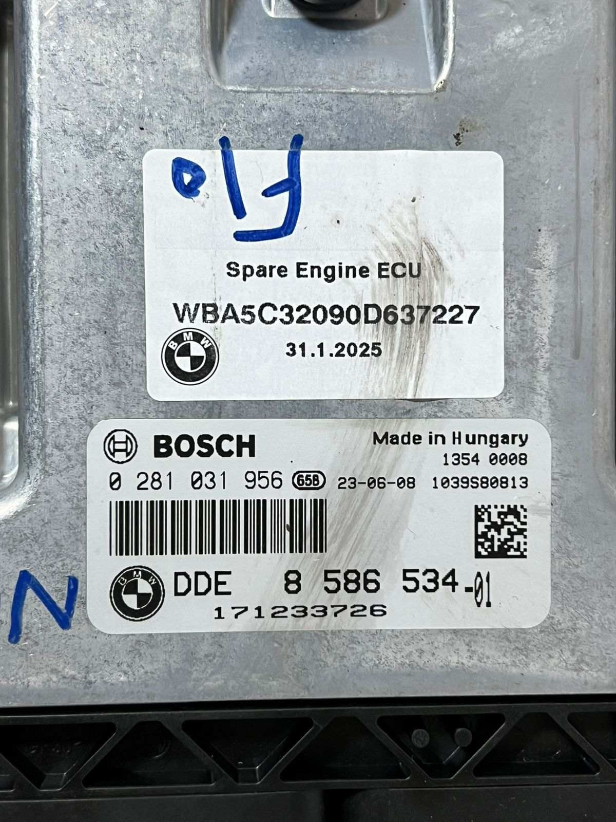 2014-2017 BMW F10 520D Engine Control Unit 8586534 520d xDrive and X3 F25 diesel