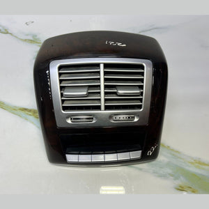 07-13 Mercedes W221 S600 S400 Rear Center Console A/C Air Vent Trim Wood OEM