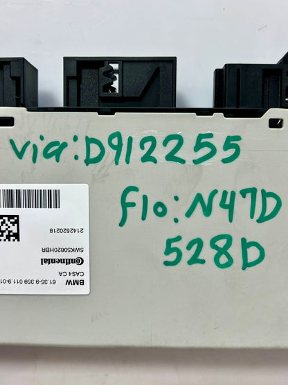 BMW F10 N47D 528D Engine Control Unit ECU SET DDE + CAS4 CA+ NO KEY 8582181 OEM