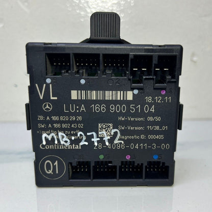 Mercedes W166 ML GLE GL Front Left Side Door Control Module A166 9005104 OEM