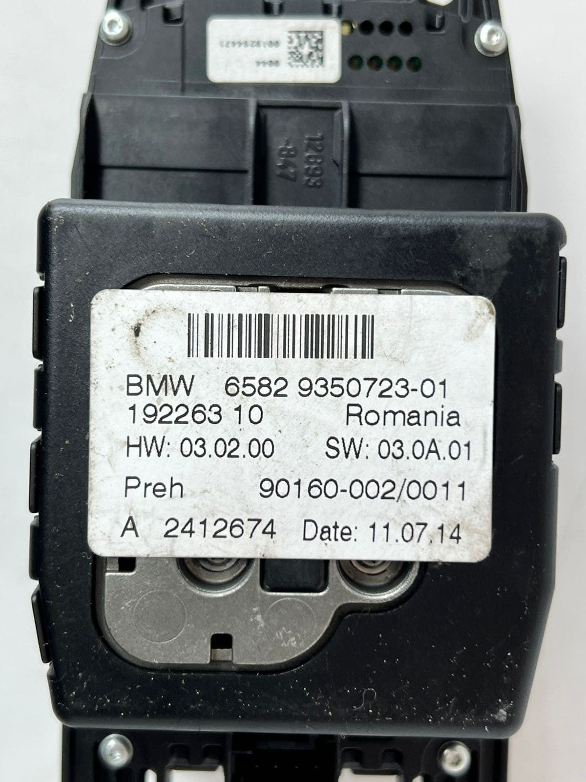 2014-2016 BMW 328i 1' 2' 3' 4' 5' Idrive Navigation Touch Controller 9350723 OEM