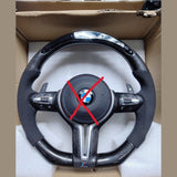 Carbon Fiber Steering Wheel F10 F06 F02 Series M Sport With Paddle Shifts LED