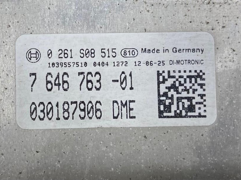 OEM BMW 328i F30 2012 N20B ENGINE CONTROL UNIT ECU SET DME 7646763